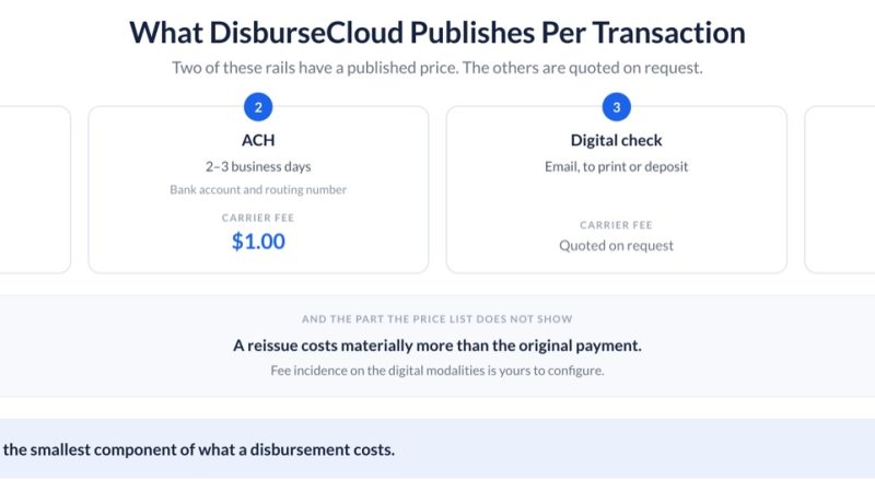 What Does a Claim Payment Cost Per Transaction by ACH, Virtual Card, or Digital Check?